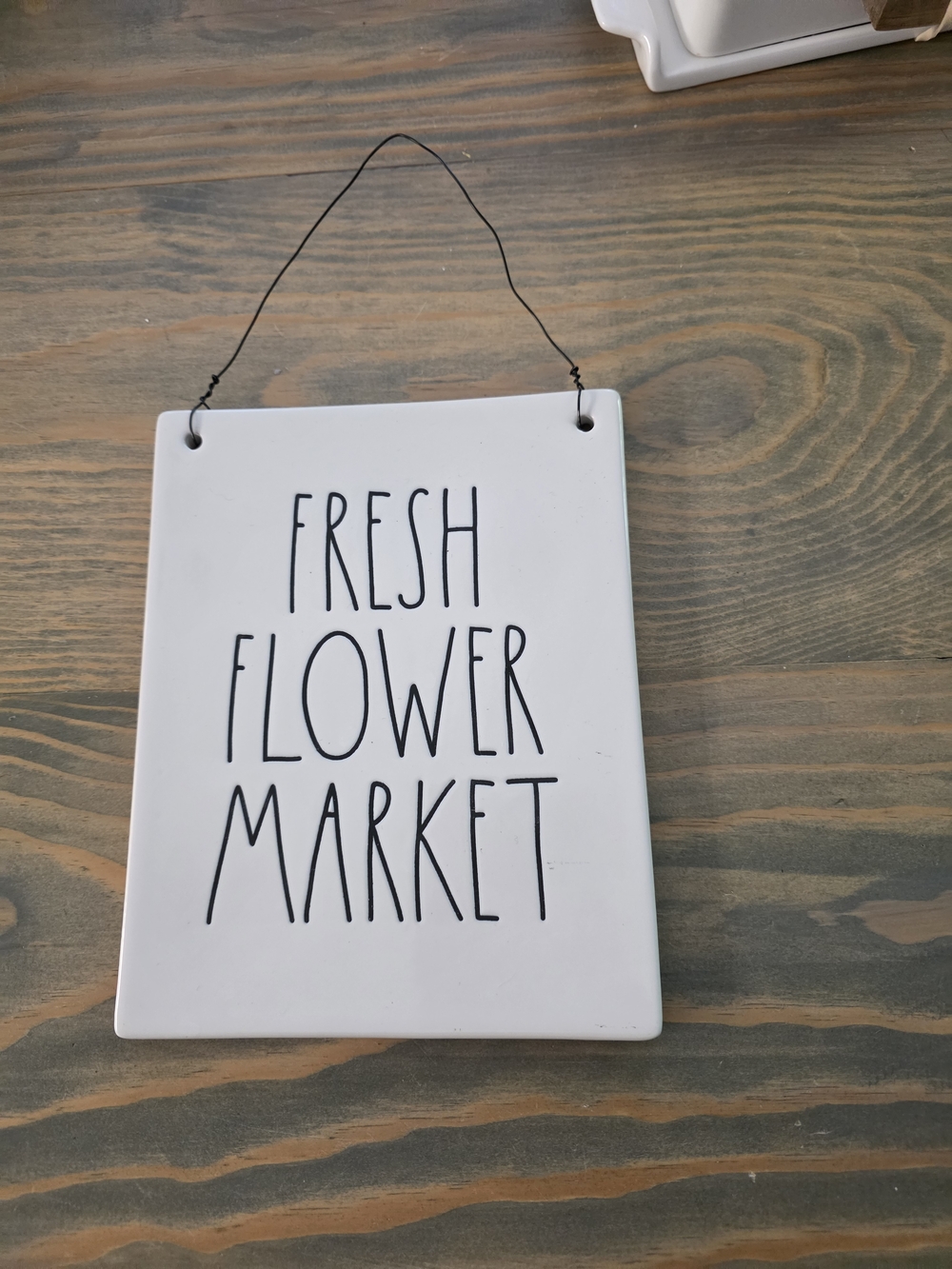 Rae Dunn Fresh Flower Market Sign